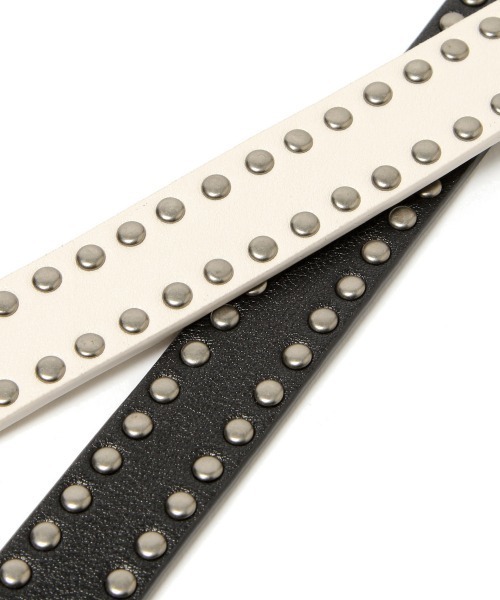 PAGEBOY（ページボーイ）の「スタッズベルト（ベルト・レディース・ブラック/オフホワイト・FREE）」の16枚目の写真