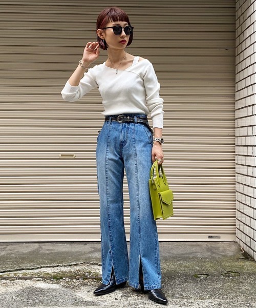 PAGEBOY（ページボーイ）の「スタッズベルト（ベルト・レディース・ブラック/オフホワイト・FREE）」の3枚目の写真