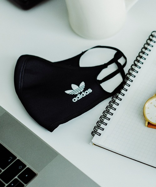adidas アディダス マスク 3枚組 ブラック KOH81 M/L 未使用 adidas マスク フェイスカバー 3枚組（M/Lサイズ）「FACE COVERS