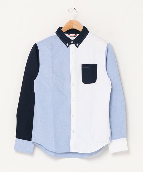 THISIS(ディスイズ)の「オックスシャツ(シャツ/ブラウス・メンズ・ネイビー/サックスブルー/ホワイト/マルチ/グレー・LARGE/MEDIUM/X-LARGE)」の5枚目の写真