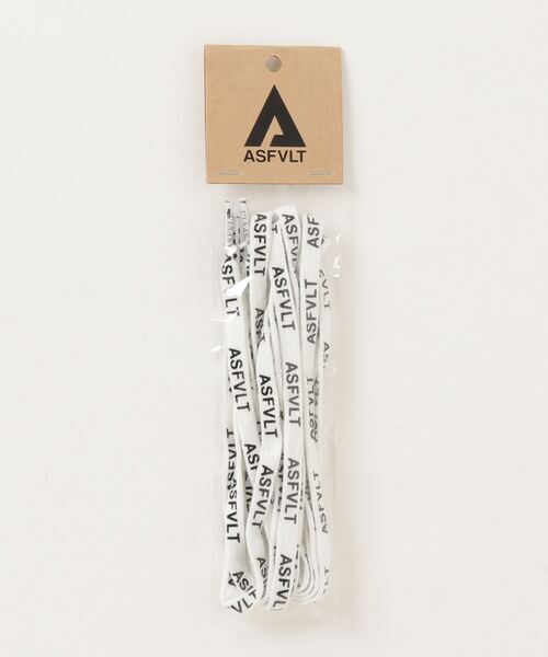 ASFVLT(アスファルト)の「ASFVLT (アスファルト) / スニーカーシューレース 85cm / 90cm / 110cm / 115cm(シューズ小物/雑貨・メンズ・ホワイト×グリーン/ホワイト×ブラック/ホワイト×ブルー/ブルー系その他/オリーブ/ネイビー/ホワイト×ピンク/ホワイト系その他/ブラック×ホワイト/その他1/ブラック/ホワイト/ブルー系その他3/ホワイト系その他2/ベージュ系その他3/ベージュ系その他2/ブラック系その他2/グレー系その他2/ブルー系その他2/ブラック系その他3/グレー系その他3/ホワイト系その他4/ブラック系その他4・115/110/90/95/85)」の1枚目の写真
