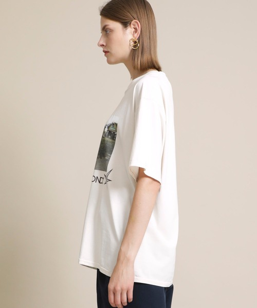 MAISON EUREKA（メゾンエウレカ）の「【MAISON EUREKA(メゾンエウレカ)】TONS OF DIAMONDS S/S（Tシャツ/カットソー・レディース・オフホワイト/ダークグレー・SMALL）」の8枚目の写真