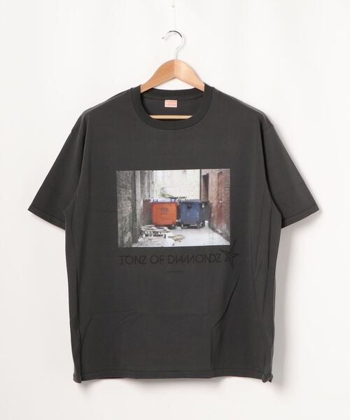 MAISON EUREKA（メゾンエウレカ）の「【MAISON EUREKA(メゾンエウレカ)】TONS OF DIAMONDS S/S（Tシャツ/カットソー・レディース・オフホワイト/ダークグレー・SMALL）」の11枚目の写真