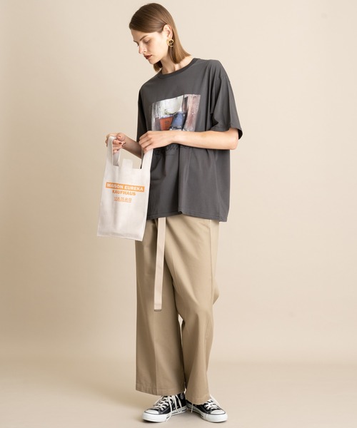 MAISON EUREKA（メゾンエウレカ）の「【MAISON EUREKA(メゾンエウレカ)】TONS OF DIAMONDS S/S（Tシャツ/カットソー・レディース・オフホワイト/ダークグレー・SMALL）」の19枚目の写真