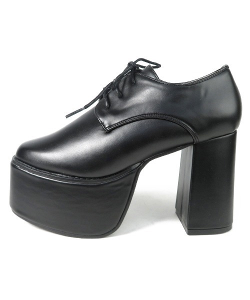 Mafmof（マフモフ）の「Mafmof(マフモフ) BLACK厚底オックスフォードシューズ（ローファー・レディース・ブラック系その他/ブラック・M/LL/L/S）」の9枚目の写真