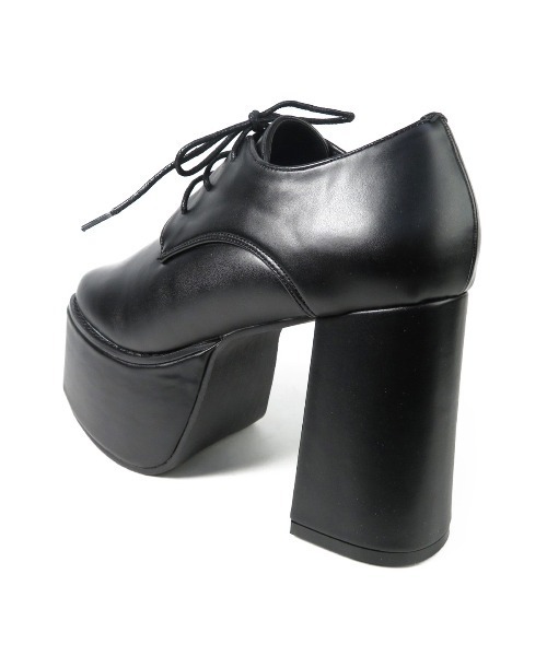 Mafmof（マフモフ）の「Mafmof(マフモフ) BLACK厚底オックスフォードシューズ（ローファー・レディース・ブラック系その他/ブラック・M/LL/L/S）」の10枚目の写真