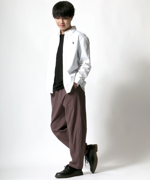 Salong hameu(サロン ハミュー)の「くすみカラー ワイドテーパードバルーンパンツ(その他パンツ・メンズ・ブラック/ブラウン/グレー/オフホワイト/グリーン・M/L)」の16枚目の写真