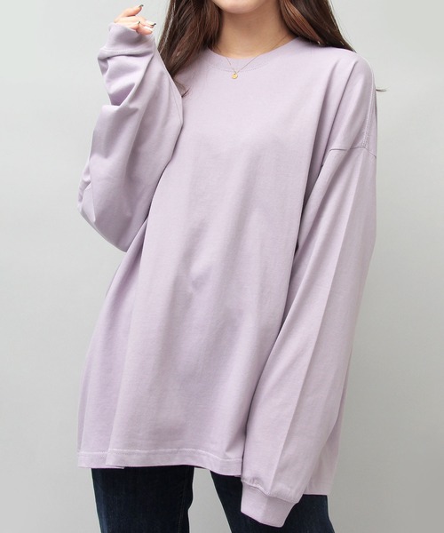 United Athle(ユナイテッドアスレ)の「5.6オンス ビッグシルエット ロングスリーブ 袖リブ Tシャツ(Tシャツ/カットソー・メンズ・ホワイト/ブラック/ブルー/ベージュ/パープル/グレー・S/M/L/XL)」の6枚目の写真