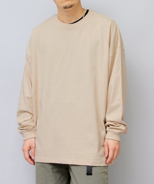 United Athle(ユナイテッドアスレ)の「5.6オンス ビッグシルエット ロングスリーブ 袖リブ Tシャツ(Tシャツ/カットソー・メンズ・ホワイト/ブラック/ブルー/ベージュ/パープル/グレー・S/M/L/XL)」の8枚目の写真