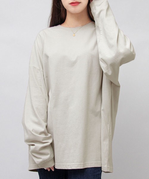 United Athle(ユナイテッドアスレ)の「5.6オンス ビッグシルエット ロングスリーブ 袖リブ Tシャツ(Tシャツ/カットソー・メンズ・ホワイト/ブラック/ブルー/ベージュ/パープル/グレー・S/M/L/XL)」の21枚目の写真