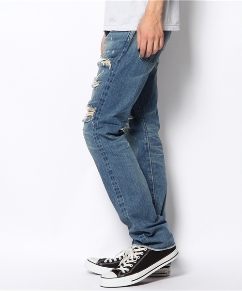 HYSTERIC GLAMOUR（ヒステリックグラマー）の「SR加工デニム スリムストレートPT（デニムパンツ・メンズ・インディゴブルー・30inch/31inch/28inch/32inch/34inch/29inch）」の8枚目の写真