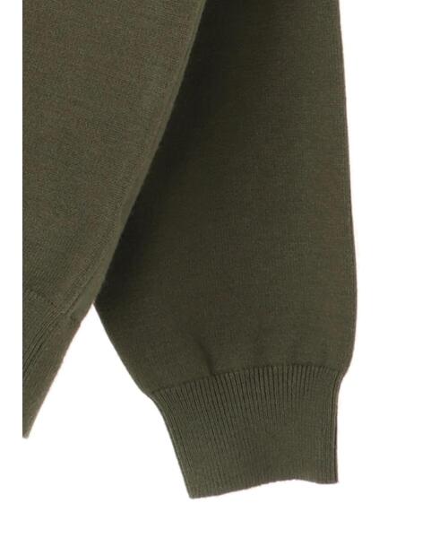 CRAFT STANDARD BOUTIQUE(クラフトスタンダードブティック)の「アーミーネックニットプルオーバー●*(ニット/セーター・メンズ・ネイビー/オリーブ/アイボリー/杢グレー・LL/M/L)」の7枚目の写真