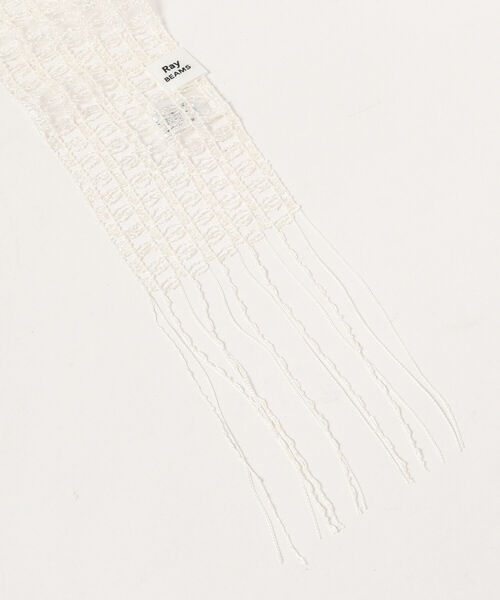 Ray BEAMS(レイビームス)の「Ray BEAMS / ZIP スカーフ(バンダナ/スカーフ・レディース・オフホワイト/オリーブ/ダークブラウン・ONE SIZE)」の4枚目の写真