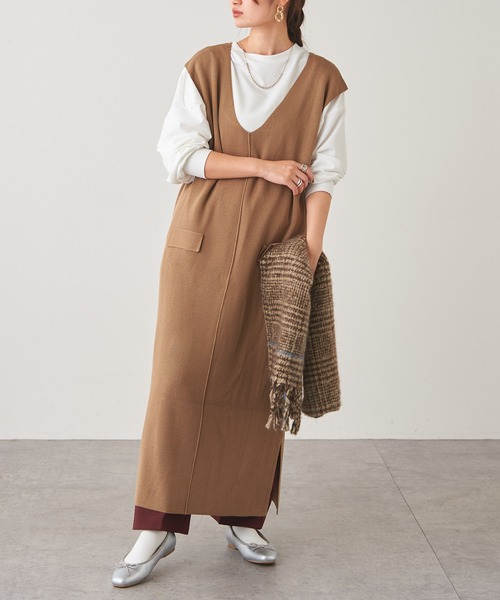 Zozo限定 ニットロングワンピ ワンピース Discoat ディスコート のファッション通販 Zozotown