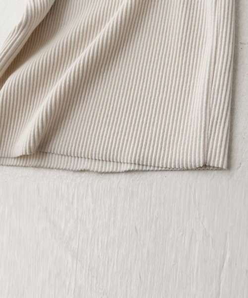 antiqua(アンティカ)の「セルフカット可!ワイドリブパンツ(その他パンツ・レディース・ブラック/グレイッシュベージュ/カーキ/グリーン/アイボリー/オレンジ/ネイビー/ピンク系その他/マスタード/ラベンダー/ダークグリーン/パープル/ライトグレー/サックスブルー・FREE)」の18枚目の写真