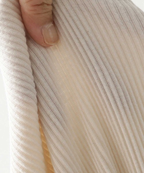 antiqua(アンティカ)の「セルフカット可!ワイドリブパンツ(その他パンツ・レディース・ブラック/グレイッシュベージュ/カーキ/グリーン/アイボリー/オレンジ/ネイビー/ピンク系その他/マスタード/ラベンダー/ダークグリーン/パープル/ライトグレー/サックスブルー・FREE)」の19枚目の写真