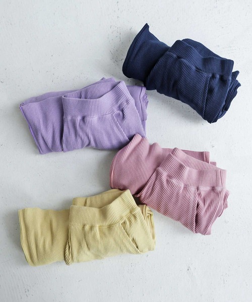 antiqua(アンティカ)の「セルフカット可!ワイドリブパンツ(その他パンツ・レディース・ブラック/グレイッシュベージュ/カーキ/グリーン/アイボリー/オレンジ/ネイビー/ピンク系その他/マスタード/ラベンダー/ダークグリーン/パープル/ライトグレー/サックスブルー・FREE)」の21枚目の写真