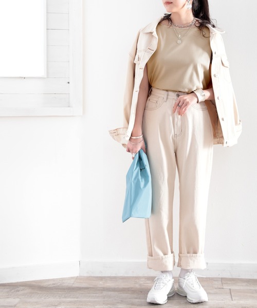 classicalelf（クラシカルエルフ）の「綿100％、さらり滑らか。シンプルフレンチトップス（Tシャツ/カットソー・レディース・ホワイト/ブラック/ベージュ/ブラウン/モカ・MEDIUM/LARGE/X-LARGE）」の21枚目の写真