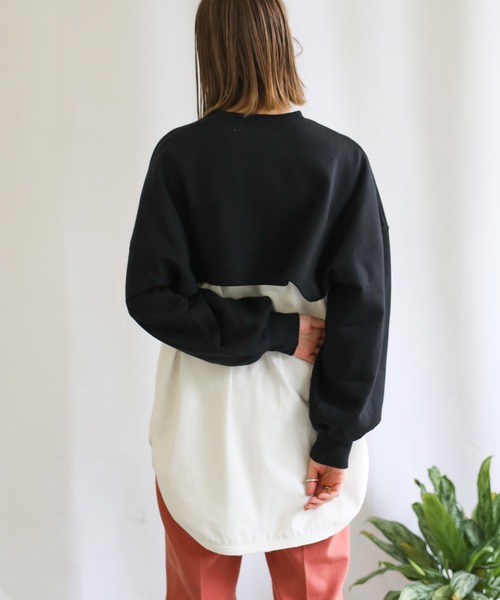 select MOCA（セレクトモカ）の「2021 SS ショートデザインプルオーバー（Tシャツ/カットソー・レディース・ブラック/グリーン/グレイッシュベージュ・FREE）」の16枚目の写真