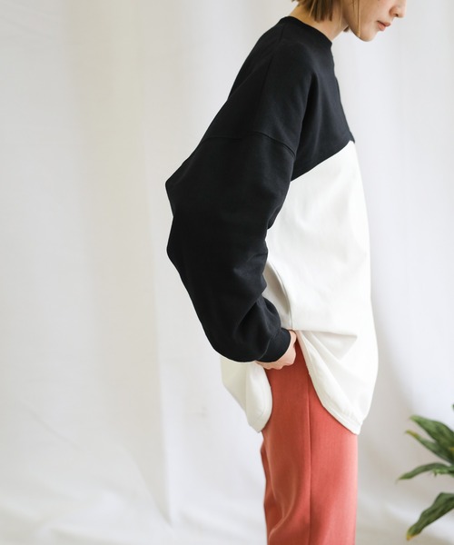 select MOCA（セレクトモカ）の「2021 SS ショートデザインプルオーバー（Tシャツ/カットソー・レディース・ブラック/グリーン/グレイッシュベージュ・FREE）」の15枚目の写真