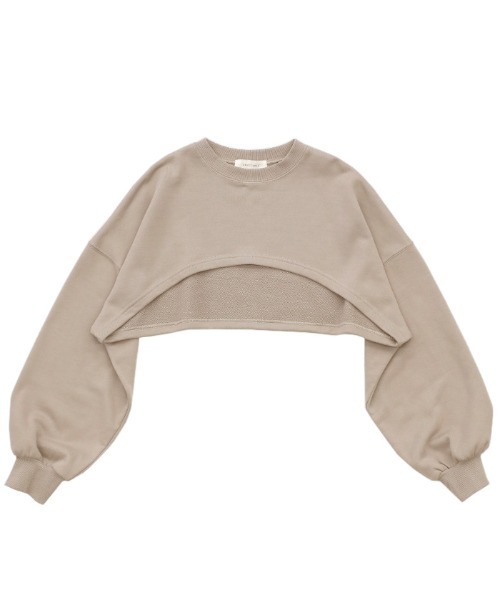 select MOCA（セレクトモカ）の「2021 SS ショートデザインプルオーバー（Tシャツ/カットソー・レディース・ブラック/グリーン/グレイッシュベージュ・FREE）」の18枚目の写真