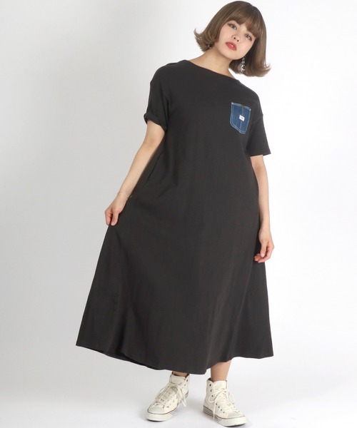 ワンピースlee デニムポケットtシャツワンピース ワンピース Lee リー のファッション