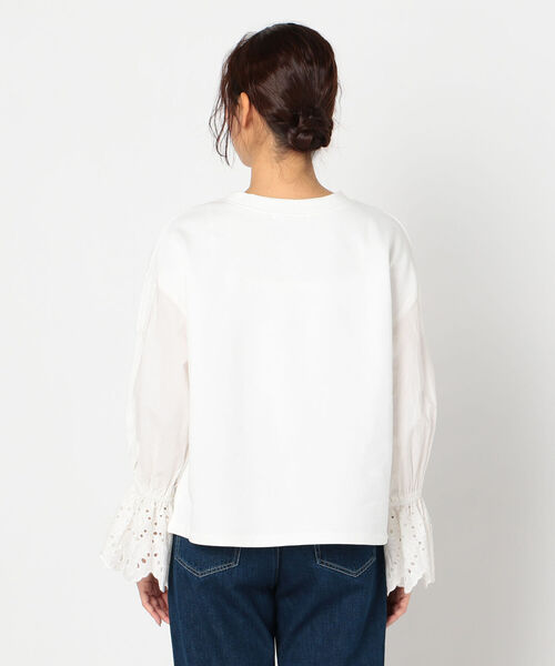 fredy repit(フレディレピ)の「レースボリューム袖プルオーバーカットソー(Tシャツ/カットソー・レディース・オフホワイト/ミント・38)」の16枚目の写真