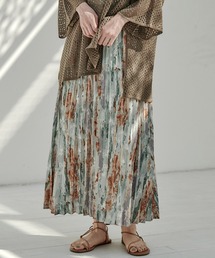 EMMA（EMMA CLOTHES） | 【EMMA】ジョーゼット水彩柄プリントプリーツスカート(スカート)