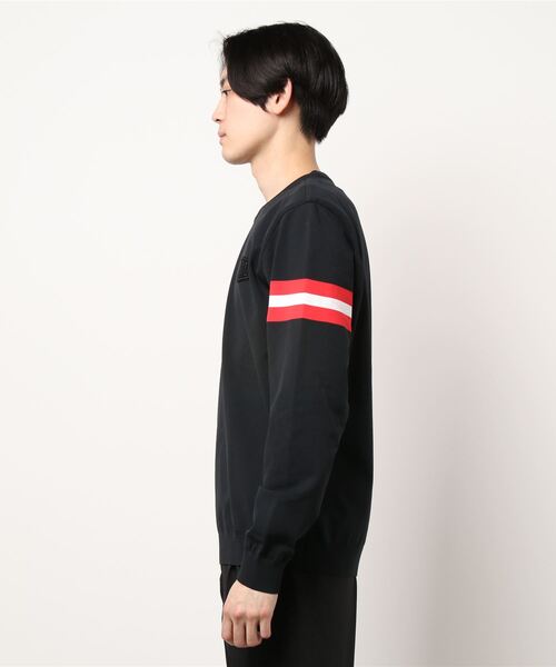 WAAC(ワック)の「《WAAC》MENS カラーライン クルーネックニット(ニット/セーター・メンズ・ブラック/ブルー系その他/レッド・1/4/2/3)」の9枚目の写真