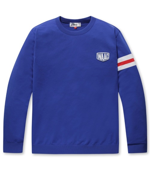 WAAC(ワック)の「《WAAC》MENS カラーライン クルーネックニット(ニット/セーター・メンズ・ブラック/ブルー系その他/レッド・1/4/2/3)」の3枚目の写真