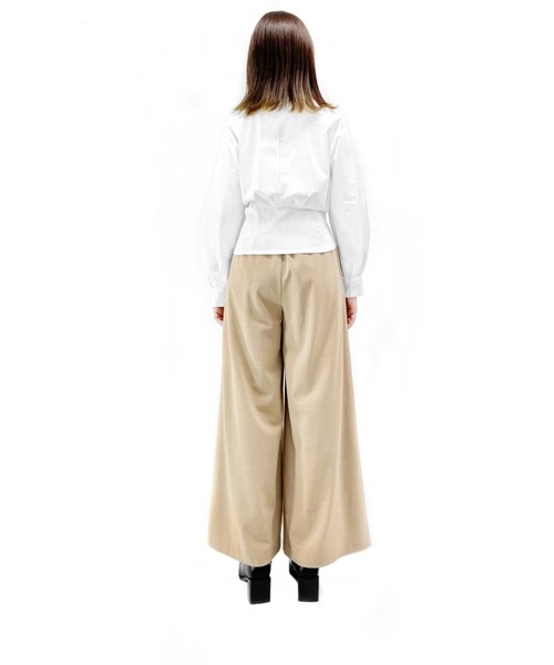 LVEU.（ラブユ.）の「High waist pleated wide pants / ハイ