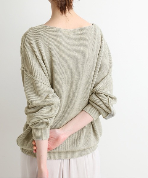 IENA - ルミノア イエナ 2020年 グリーン IENA（イエナ）の「LEUVEN LINEN プルオーバー◇（ニット