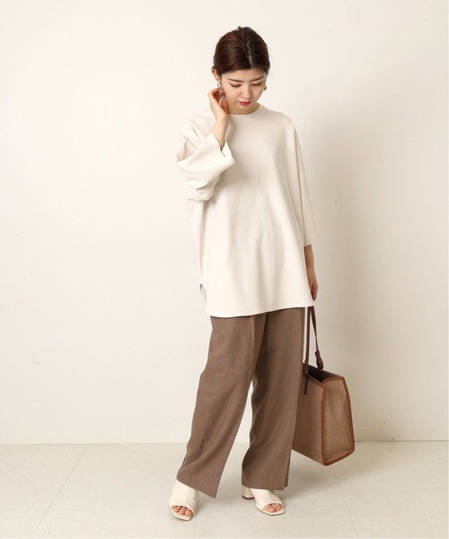 Simplicite（サンプリシテ）の「サイドバックルリネン PT◆（その他パンツ・レディース・ブラウン/ベージュ・FREE）」の8枚目の写真