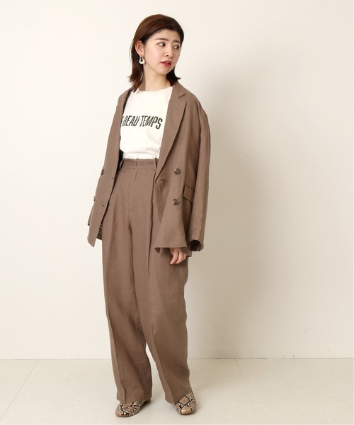Simplicite（サンプリシテ）の「サイドバックルリネン PT◆（その他パンツ・レディース・ブラウン/ベージュ・FREE）」の15枚目の写真