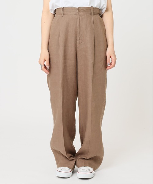 Simplicite（サンプリシテ）の「サイドバックルリネン PT◆（その他パンツ・レディース・ブラウン/ベージュ・FREE）」の17枚目の写真