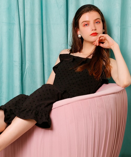 Seemi. byNICECLAUP（ シーミーバイナイスクラップ）の「コットンレースパフ袖ブラウス（シャツ/ブラウス・レディース・オフホワイト/ブラック/レッド・FREE）」の19枚目の写真