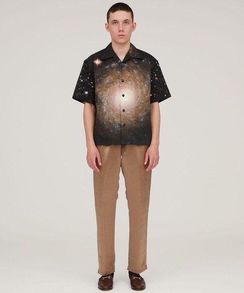NEONSIGN（ネオンサイン）の「【NEONSIGN】Cosmo Barred Spiral × Milky CottonTwill Shirts HS（シャツ/ブラウス・メンズ・ブラック・44/46）」の10枚目の写真