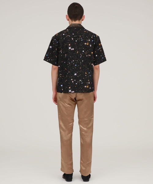 NEONSIGN（ネオンサイン）の「【NEONSIGN】Cosmo Barred Spiral × Milky CottonTwill Shirts HS（シャツ/ブラウス・メンズ・ブラック・44/46）」の4枚目の写真