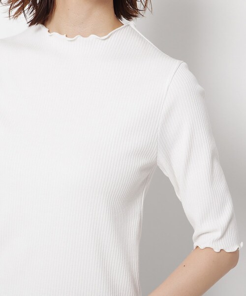 THE SHOP TK （ザ ショップ ティーケー ）の「◆リブメローデザインプルオーバー（Tシャツ/カットソー・レディース・ライトベージュ/ブラック/ホワイト系・13/12）」の9枚目の写真