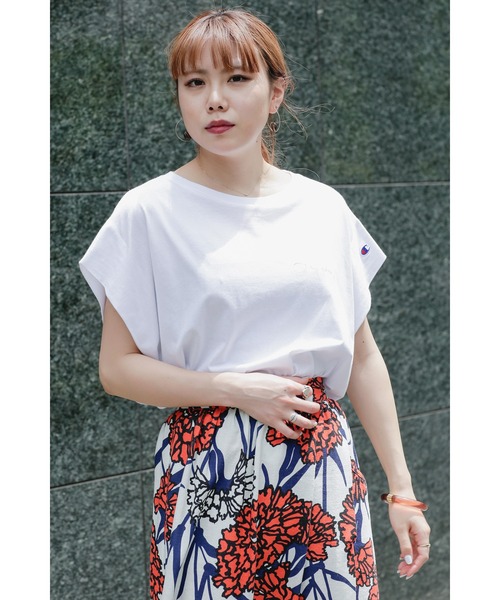 Champion(チャンピオン)の「(Champion)<ROSE BUD別注>Championチャンピオンカットソー(Tシャツ/カットソー・レディース・ブラック/ピンク/グリーン/ホワイト系その他・MEDIUM/SMALL)」の15枚目の写真