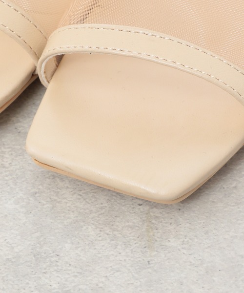 Heather(ヘザー)の「チュールスリッパサンダル2_947254(サンダル・レディース・ブラック/ベージュ/グレー・L/M)」の9枚目の写真