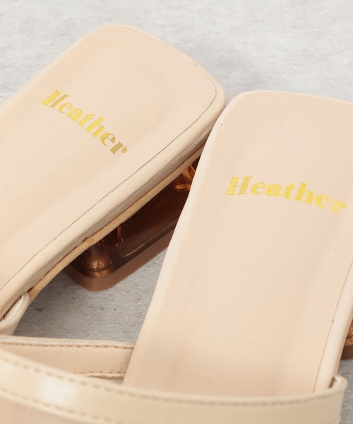 Heather(ヘザー)の「チュールスリッパサンダル2_947254(サンダル・レディース・ブラック/ベージュ/グレー・L/M)」の10枚目の写真