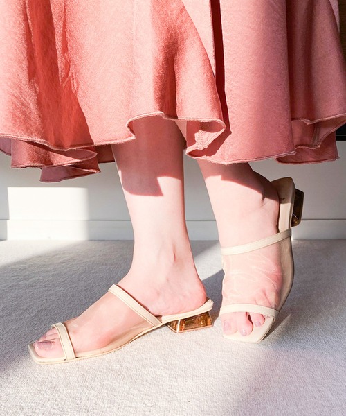 Heather(ヘザー)の「チュールスリッパサンダル2_947254(サンダル・レディース・ブラック/ベージュ/グレー・L/M)」の17枚目の写真