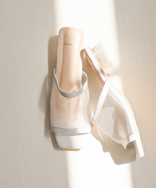 Heather(ヘザー)の「チュールスリッパサンダル2_947254(サンダル・レディース・ブラック/ベージュ/グレー・L/M)」の15枚目の写真