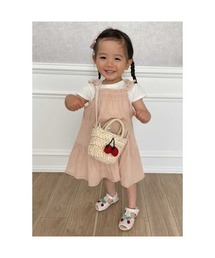 petit main | 胸シャーリングドッキングワンピース(ワンピース)