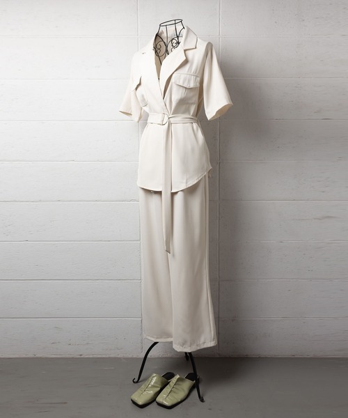 セットアップ スーツ パンツ ウエストマーク ジャケット nr5155 楽天市場】パンツスーツ レディース スーツ ブレザー ジャケット