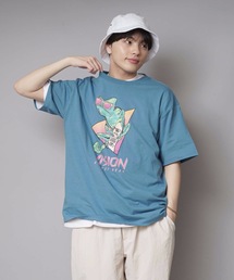 【VISION STREET WEAR/ビジョンストリートウェア】カメレオンイラストTシャツ ワンポイントバックプリントブランドロゴ