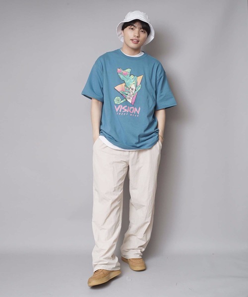VISION STREET WEAR(ヴィジョンストリートウェア)の「【VISION STREET WEAR/ビジョンストリートウェア】カメレオンイラストTシャツ ワンポイントバックプリントブランドロゴ(Tシャツ/カットソー・メンズ・ブルー系その他/ブラック/ホワイト・LARGE/X-LARGE/MEDIUM)」の14枚目の写真