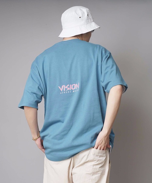 VISION STREET WEAR(ヴィジョンストリートウェア)の「【VISION STREET WEAR/ビジョンストリートウェア】カメレオンイラストTシャツ ワンポイントバックプリントブランドロゴ(Tシャツ/カットソー・メンズ・ブルー系その他/ブラック/ホワイト・LARGE/X-LARGE/MEDIUM)」の18枚目の写真
