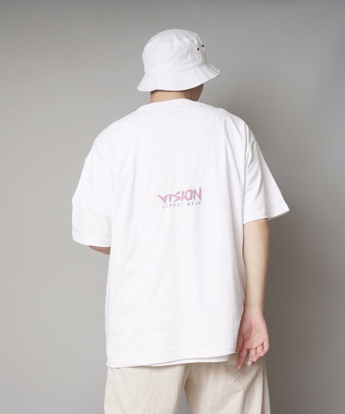 VISION STREET WEAR(ヴィジョンストリートウェア)の「【VISION STREET WEAR/ビジョンストリートウェア】カメレオンイラストTシャツ ワンポイントバックプリントブランドロゴ(Tシャツ/カットソー・メンズ・ブルー系その他/ブラック/ホワイト・LARGE/X-LARGE/MEDIUM)」の8枚目の写真